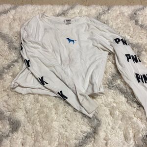 Pink Cropped Long Sleece